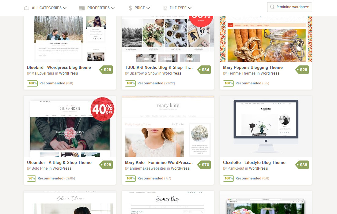 So findest du feminine WordPress Themes bei Creative Market || Chrissi-Wagner.de