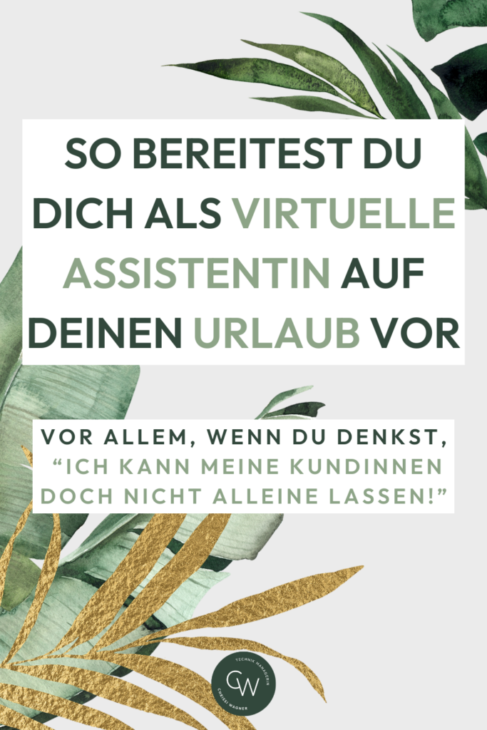 Stressfrei Urlaub machen als Virtuelle Assistentin