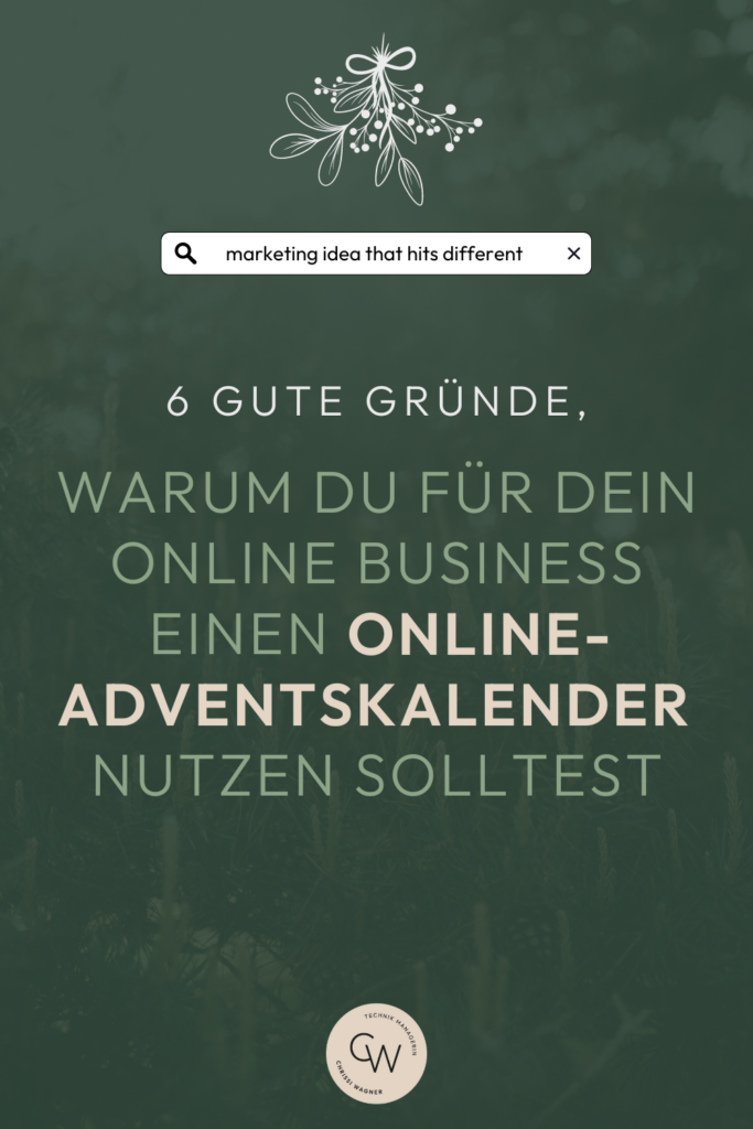 Online-Adventskalender als Marketing-Tool: Produkte verkaufen, Kund*innen binden und neue Leads gewinnen – starte jetzt mit deinem eigenen Kalender mit meinem kostenfreien Technik-Setup für ActiveCampaign!