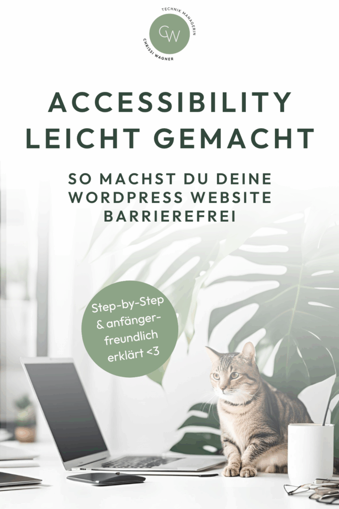 So kannst du deine WordPress Website barrierefrei machen: Inklusive Texte schreiben, Farben optimieren, Kontraste prüfen – alles step-by-step in diesem Blogpost.
