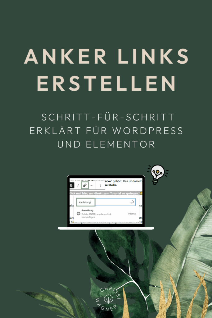 Anker Links in Elementor erstellen? Kein Problem! Diese einfache Schritt-für-Schritt-Anleitung erklärt dir, wie du Anker-Links in WordPress und Elementor setzt.