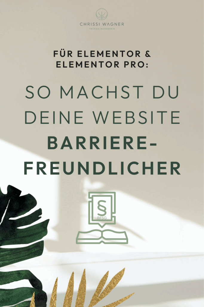 So macht das Elementor Pro Plugin deine Website barrierefrei - inkl. Tipps für die kostenlose Elementor Version!