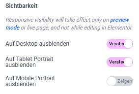 Trick zur Mobil-Optimierung in Elmentor