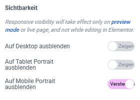 Sichtbarkeit auf mobile portrait ausblenden