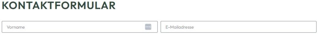 Elementor Plugin Kontaktformular: 2 Felder nebeneinander setzen