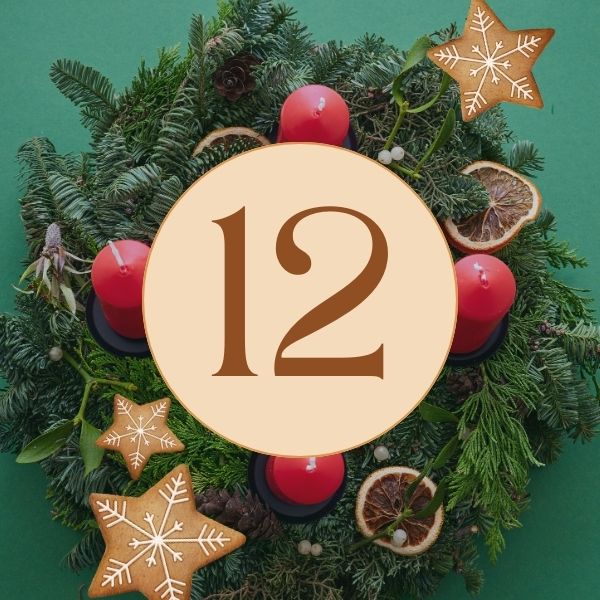 Adventskalender-Template für Elementor: Grafik Türchen 12