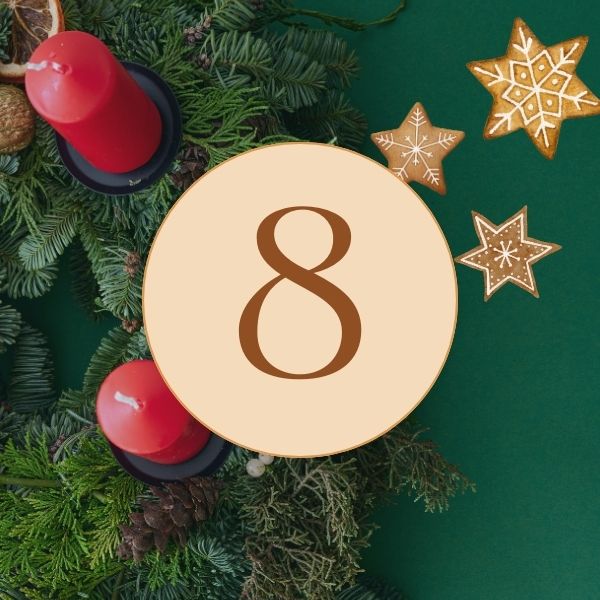 Adventskalender-Template für Elementor: Grafik Türchen 8