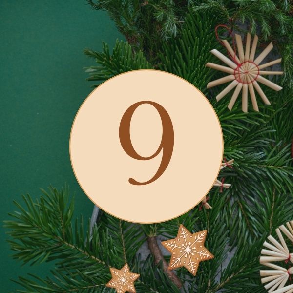 Adventskalender-Template für Elementor: Grafik Türchen 9