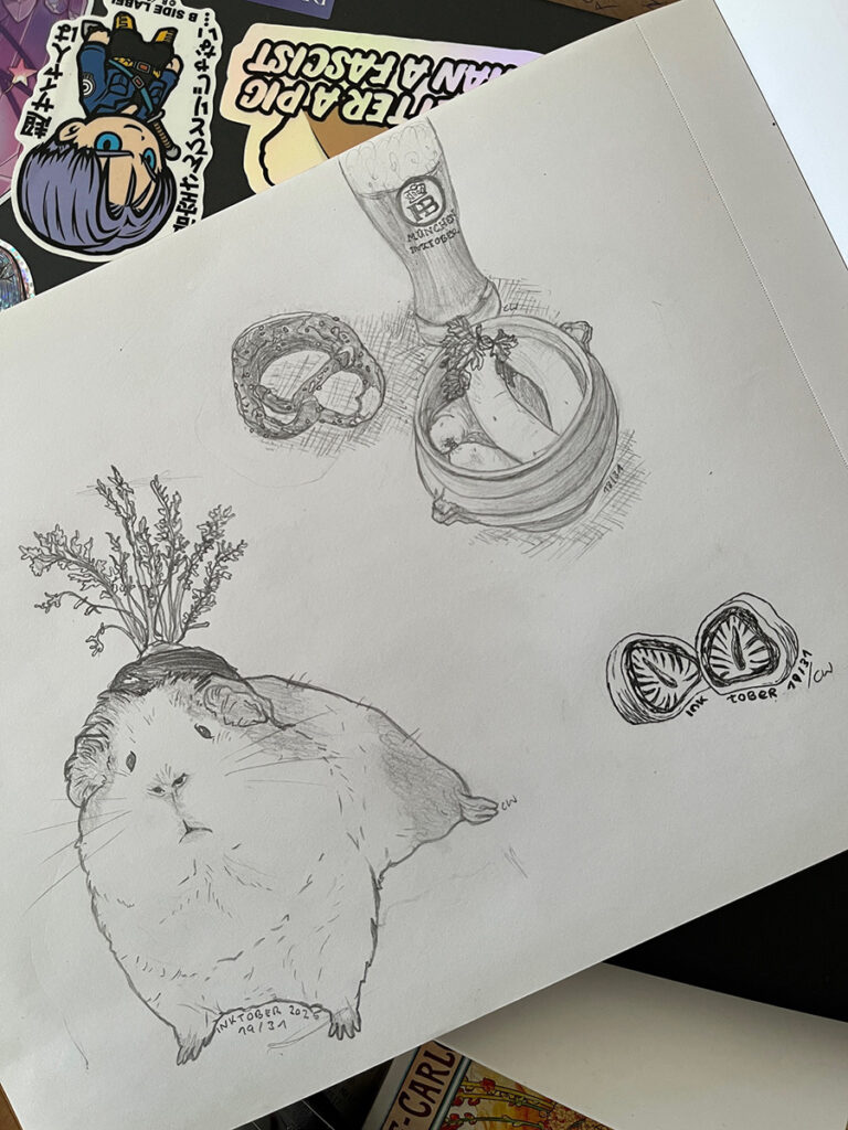 Inktober 2025 | Chrissi Wagner Technik-Joker