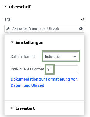 footer website jahreszahl automatisch ändern