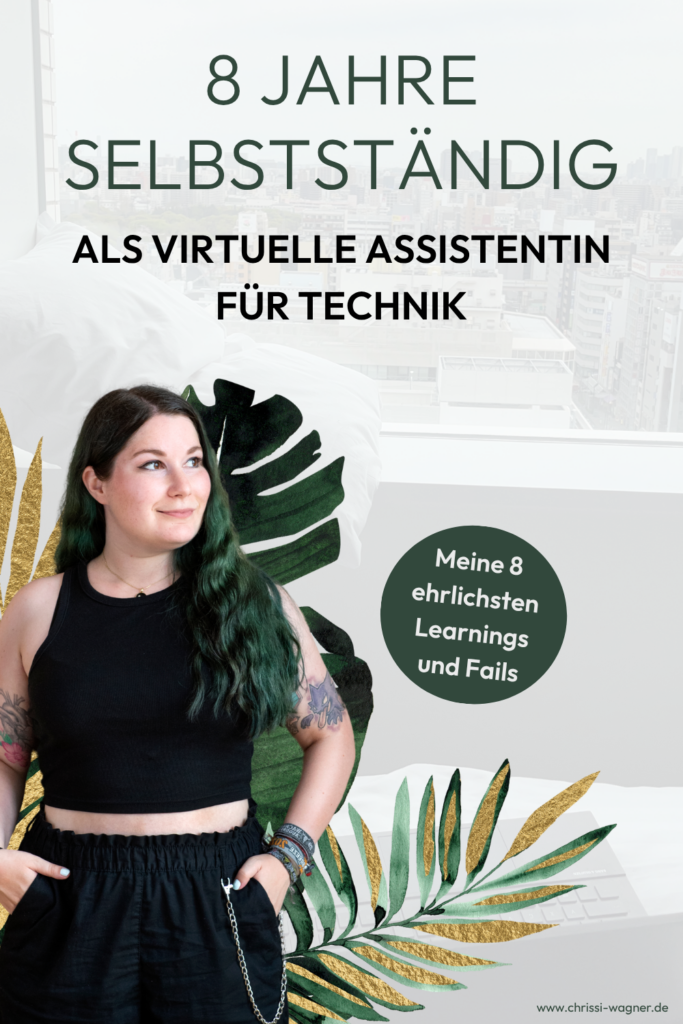 8 Jahre selbstständig und immer noch keine 6-stelligen Umsätze - und das ist völlig okay. Mein Rückblick auf 8 Jahre Selbstständigkeit zeigt, warum Slow Growth als Technik-VA und Virtuelle Assistentin fder richtige Weg sein kann.