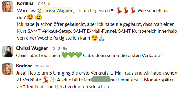 Salesfunnel erstellen | Funnel Festa Testimonial Screenshot